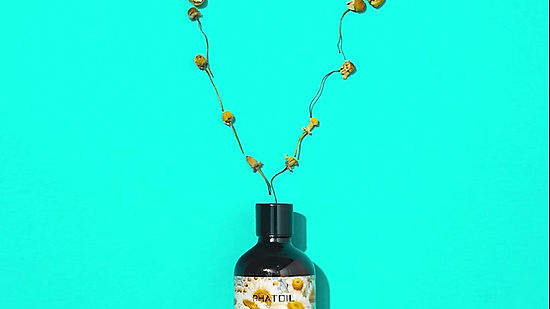 Chamomile Essential Oil  | stop motion animation